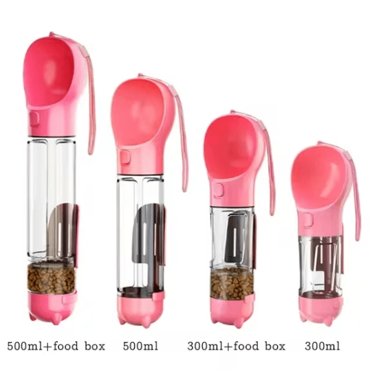 Gourde 3-en-1 Portable pour Chien – Distributeur d'Eau et Nourriture